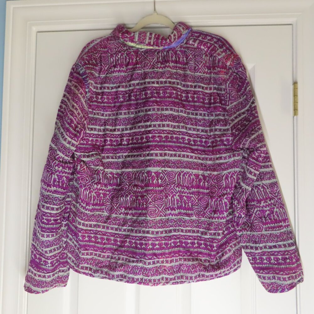 NWT Allure Reversible Colorful Patchwork Jacket P… - image 4